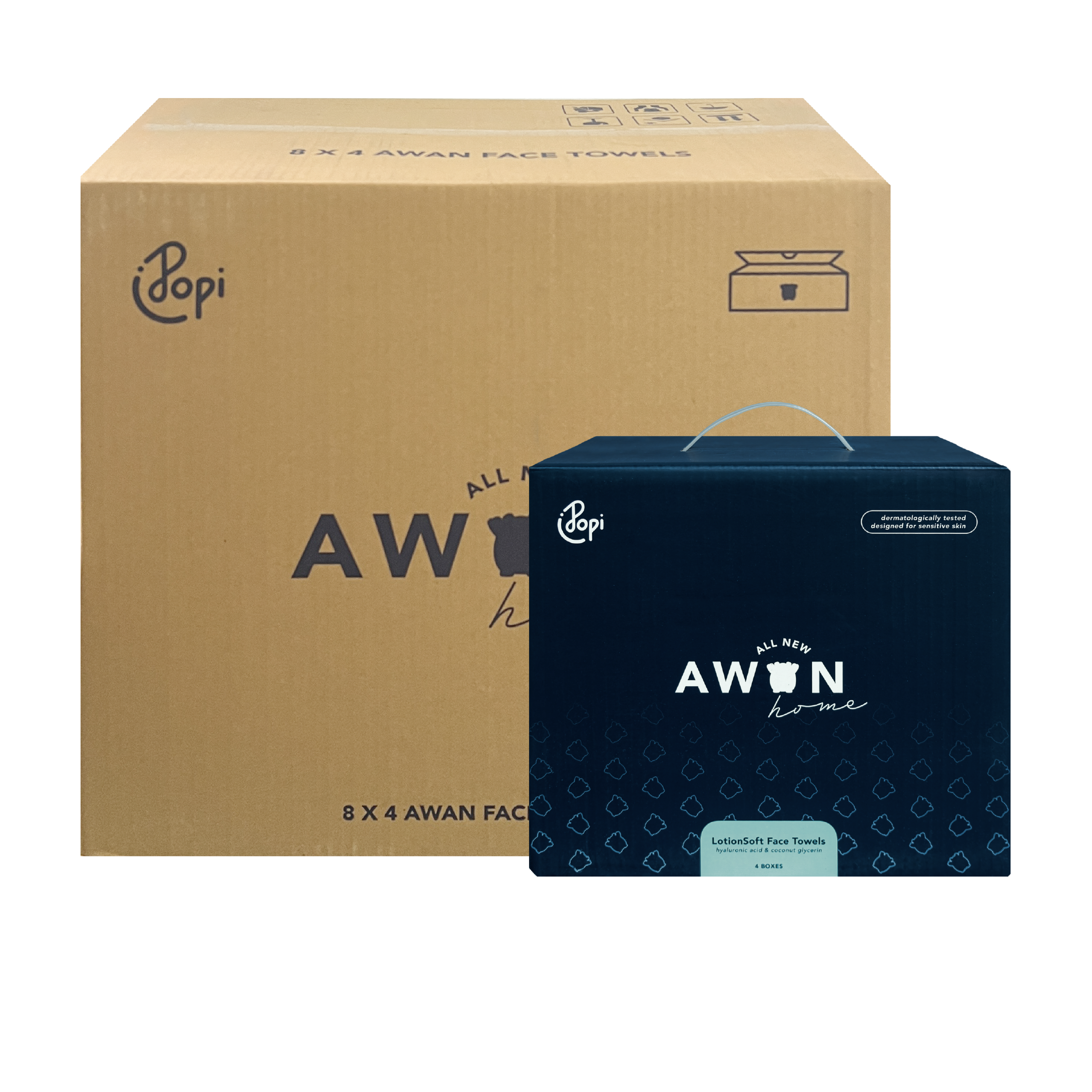 [32 boxes] Awan Home Lotion Face Towels 40 pulls