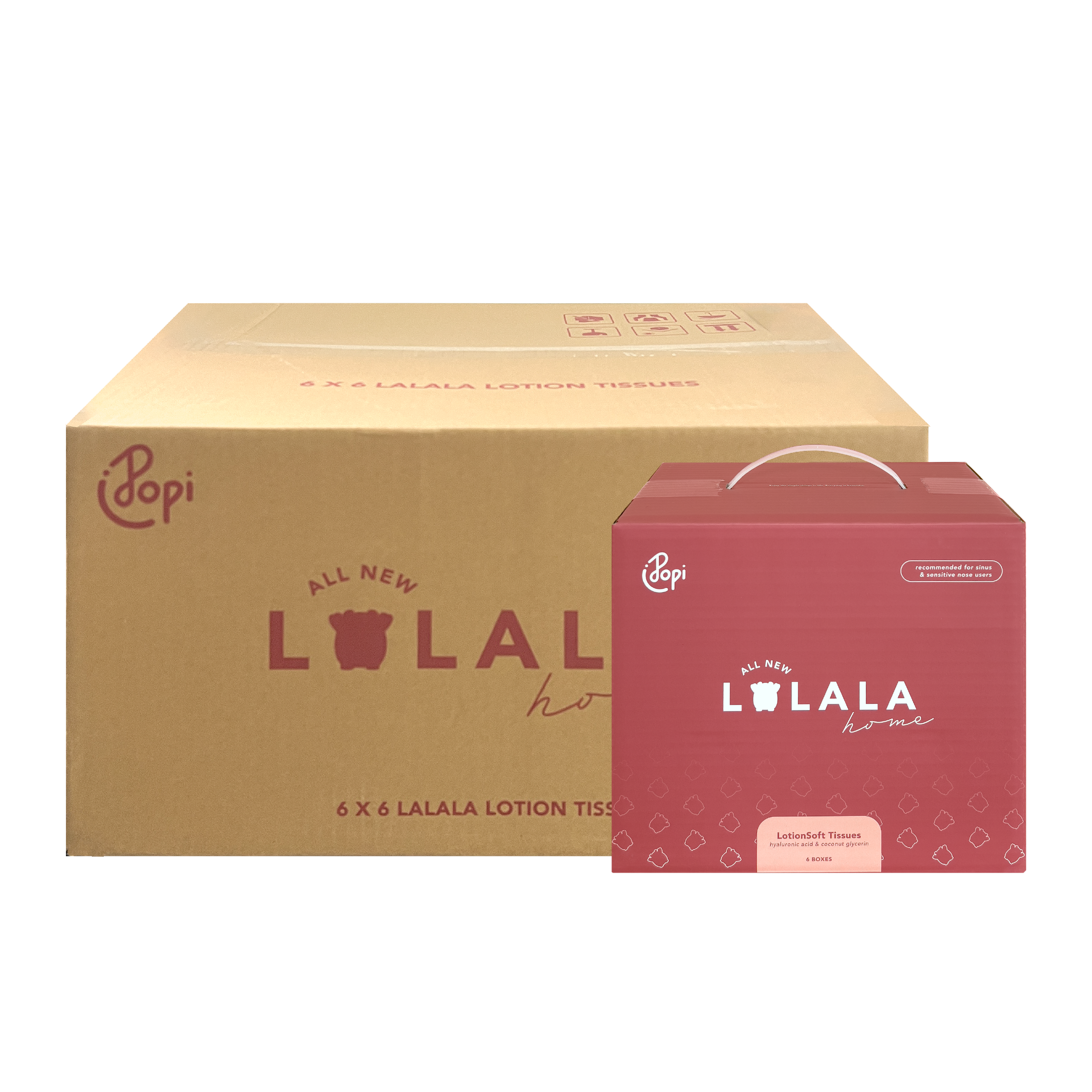 [36 boxes] LaLaLa Home 3 ply Lotion Tissues 100 pulls