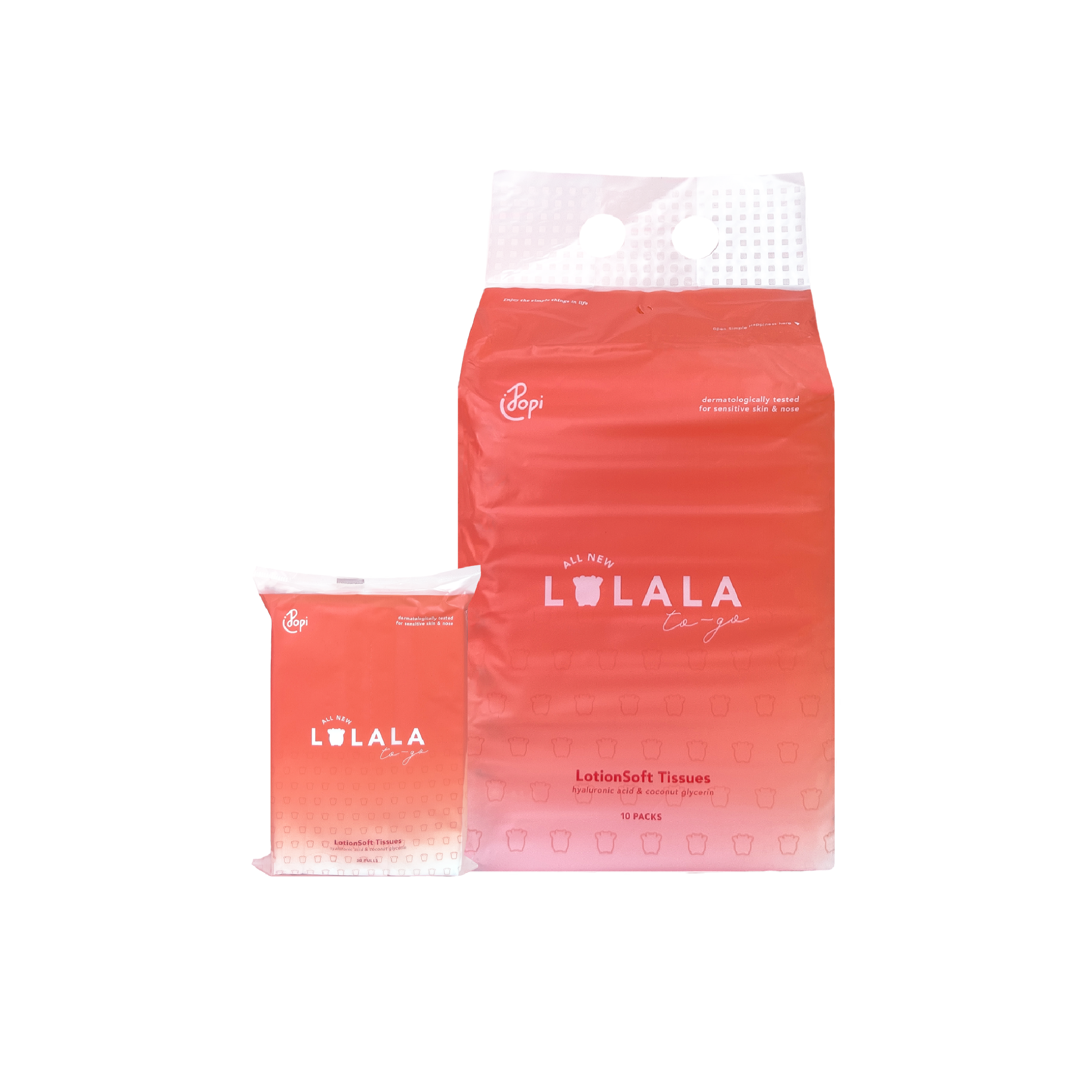 LaLaLa To-go 4 ply Lotion Tissues 30 pulls