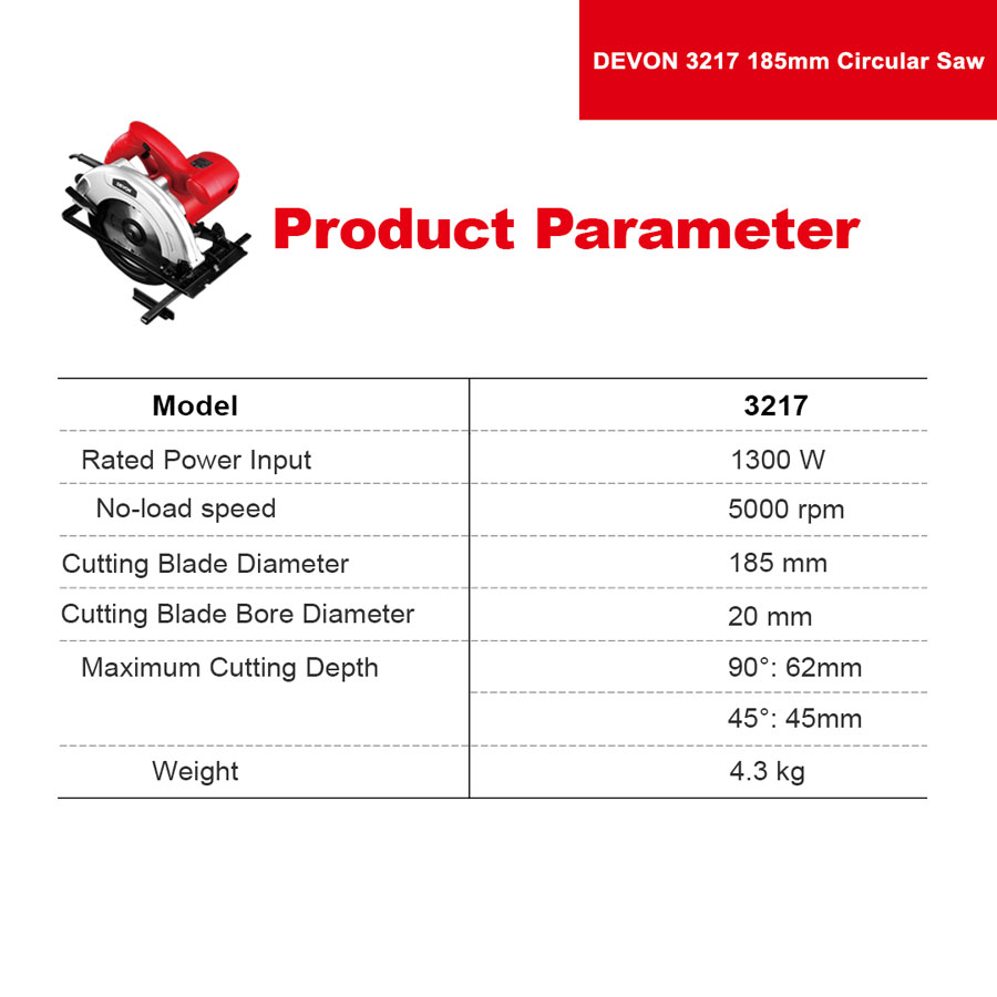 DEVON 3217 185mm Circular Saw