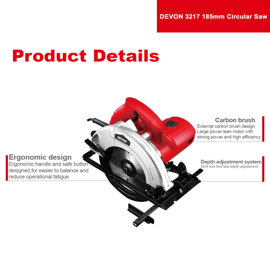 DEVON 3217 185mm Circular Saw