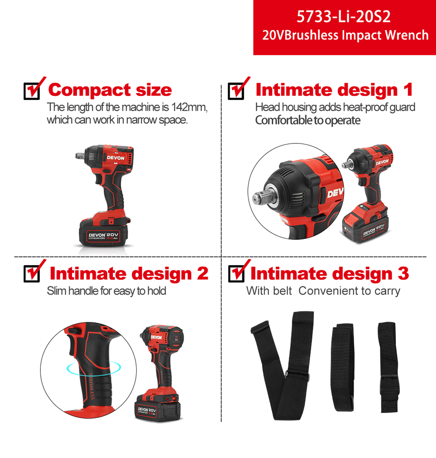 Electrical Impact Wrench 5733-Li-20
