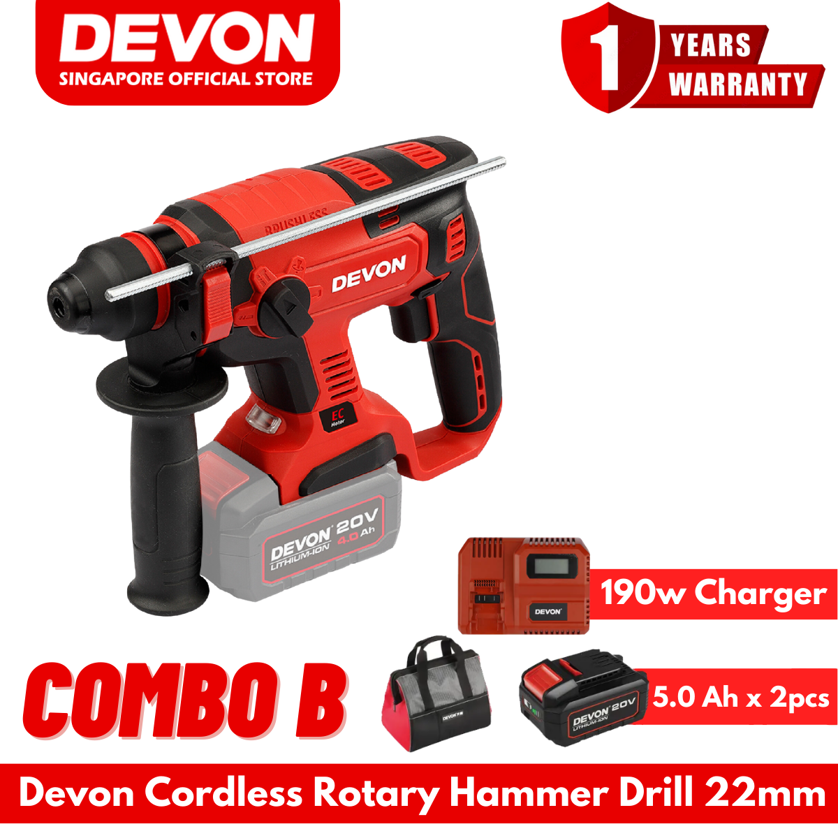 Cordless Rotary Hammer 5401-Li-20RH