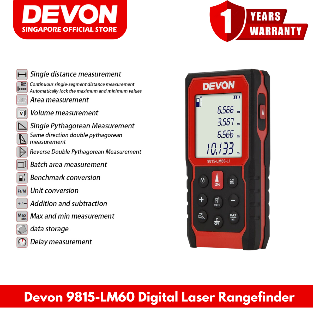 DEVON 9815-LM60 Laser Rangefinder 