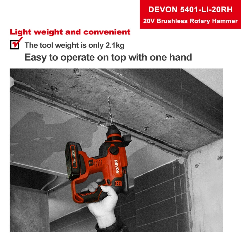 DEVON 5401 CORDLESS ROTARY HAMMER 22MM