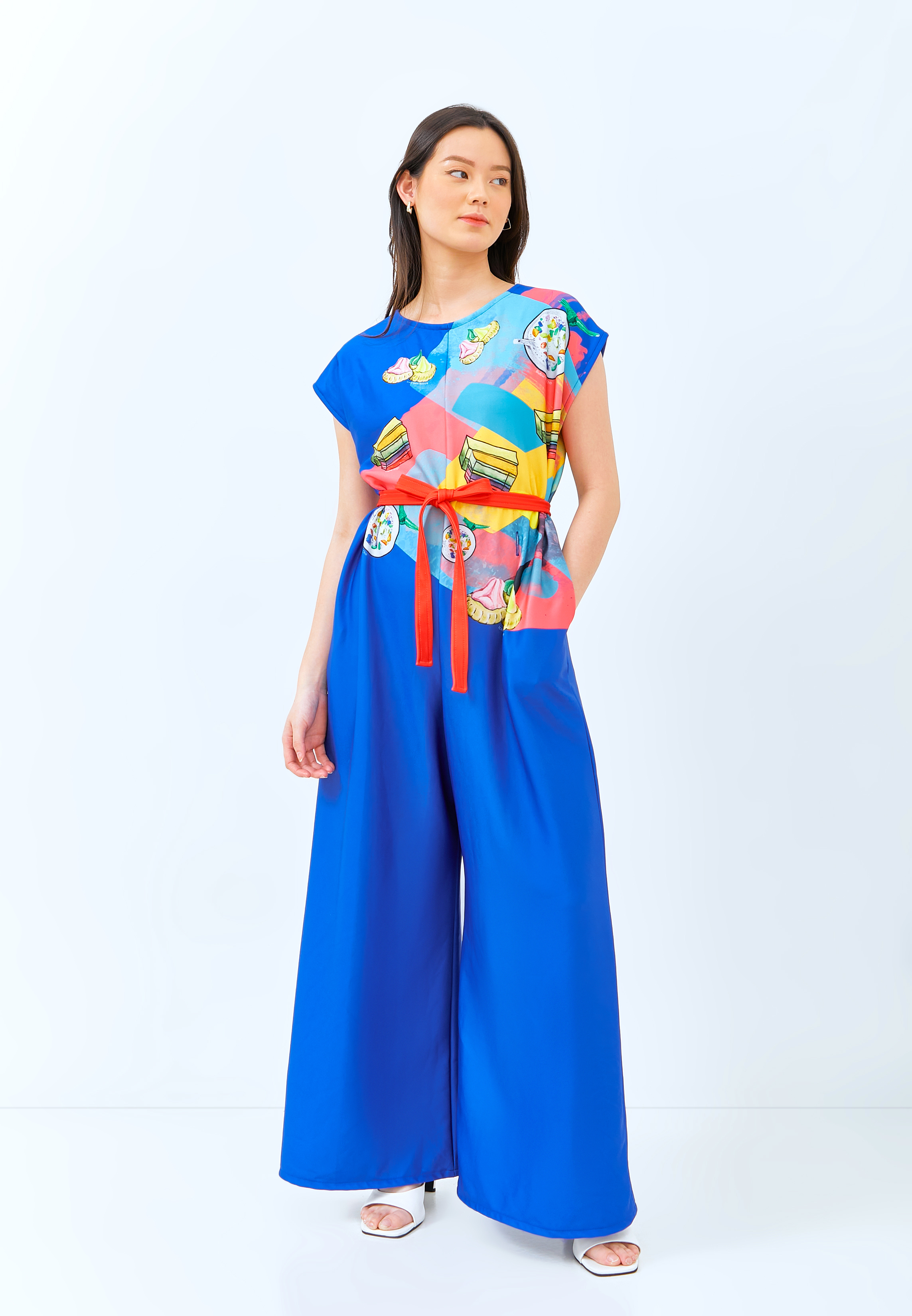 Multi-Way Long Jumpsuit Local Food by Lester Lee X Say Kim Han