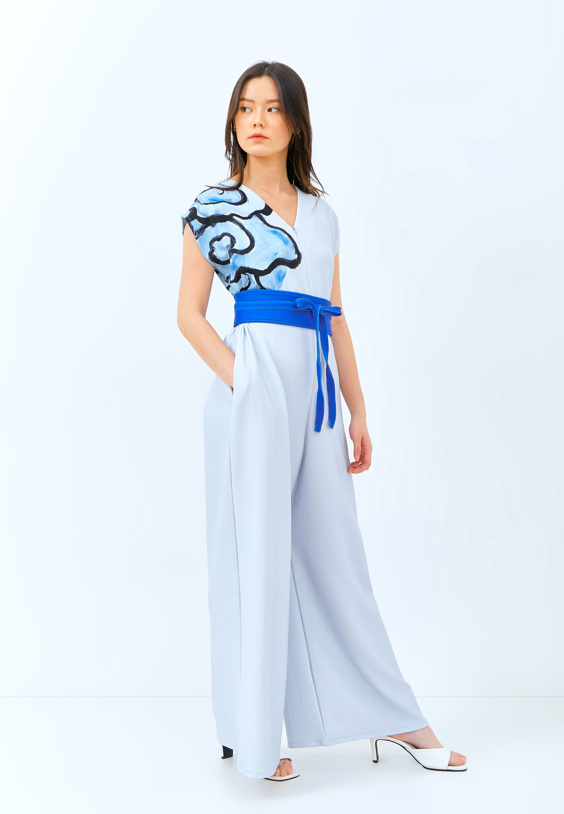 Multi-Way Long Jumpsuit Oriental by Wong Lip Chin