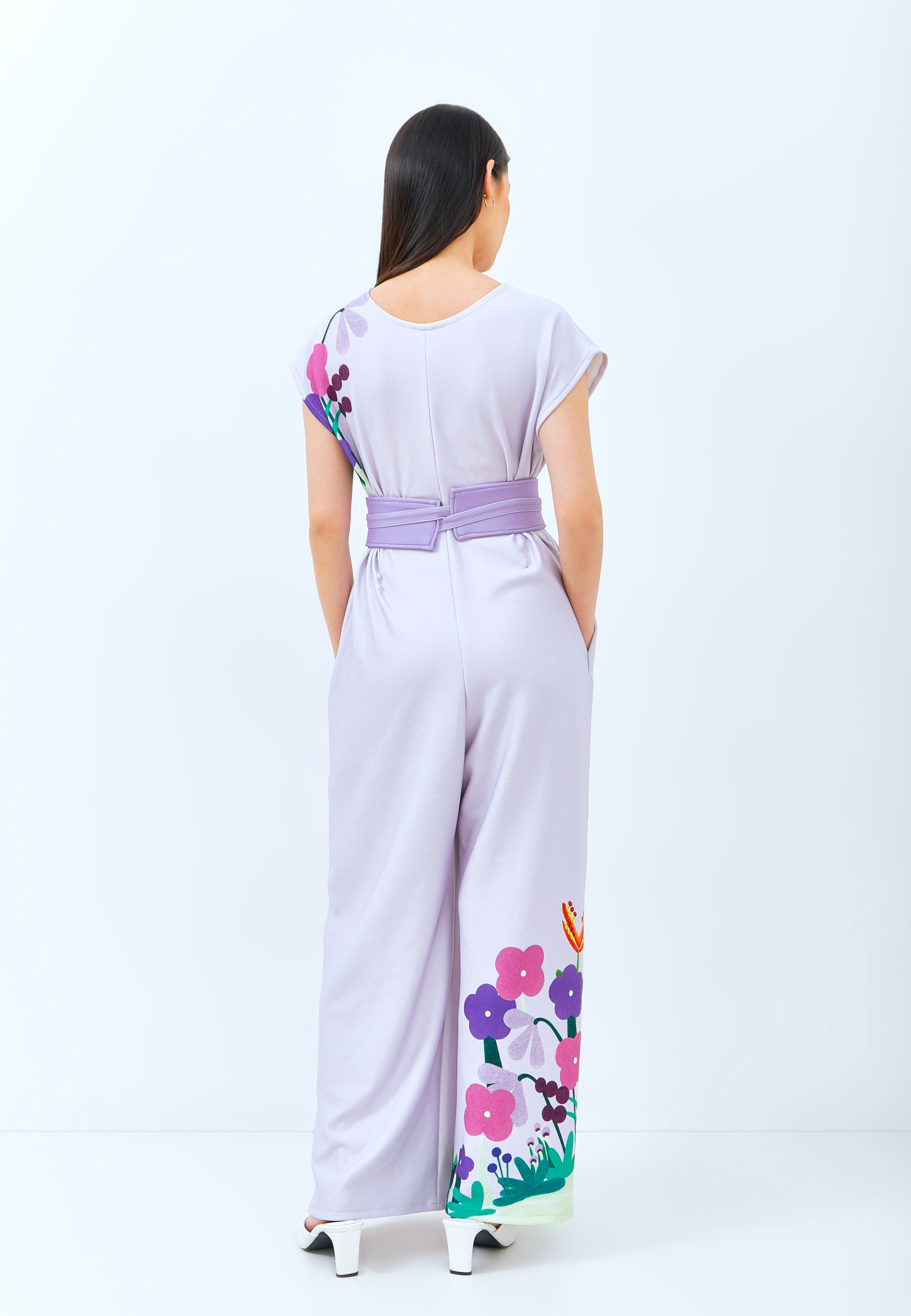 Multi-Way Long Jumpsuit Floral by Karina Simon X Natalie Yap
