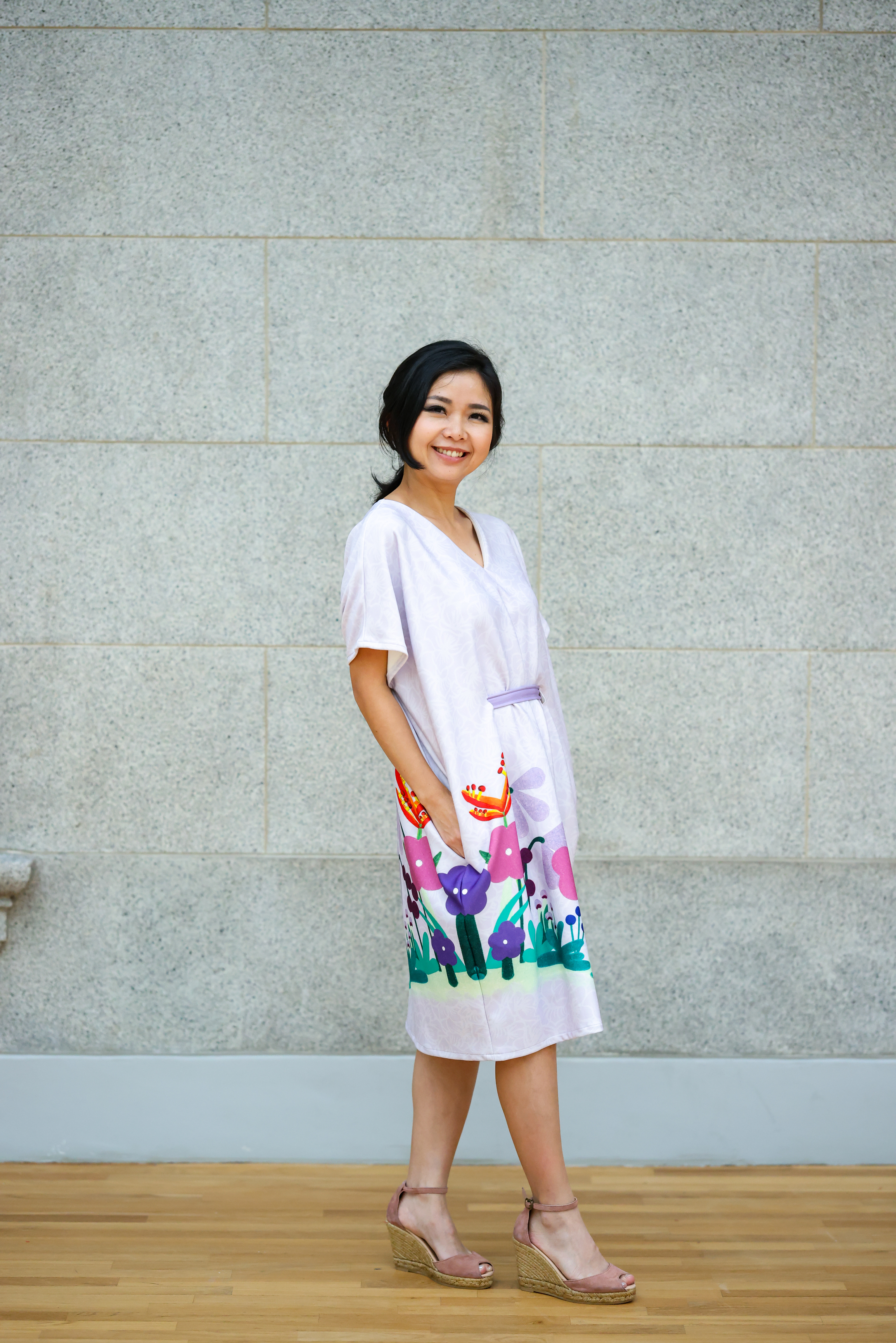 Kimono Dress Floral by Karina Simon X Natalie Yap