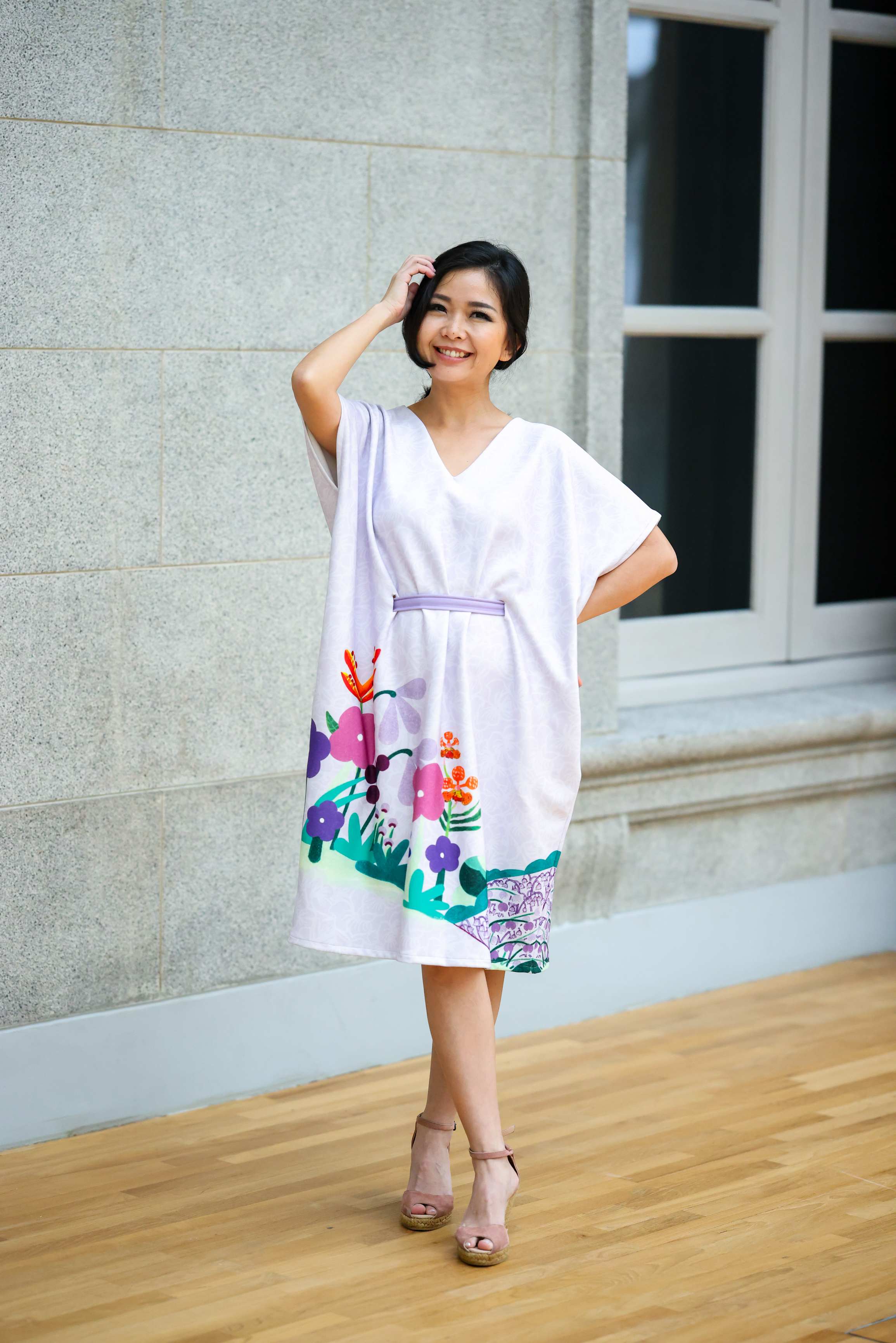 Kimono Dress Floral by Karina Simon X Natalie Yap