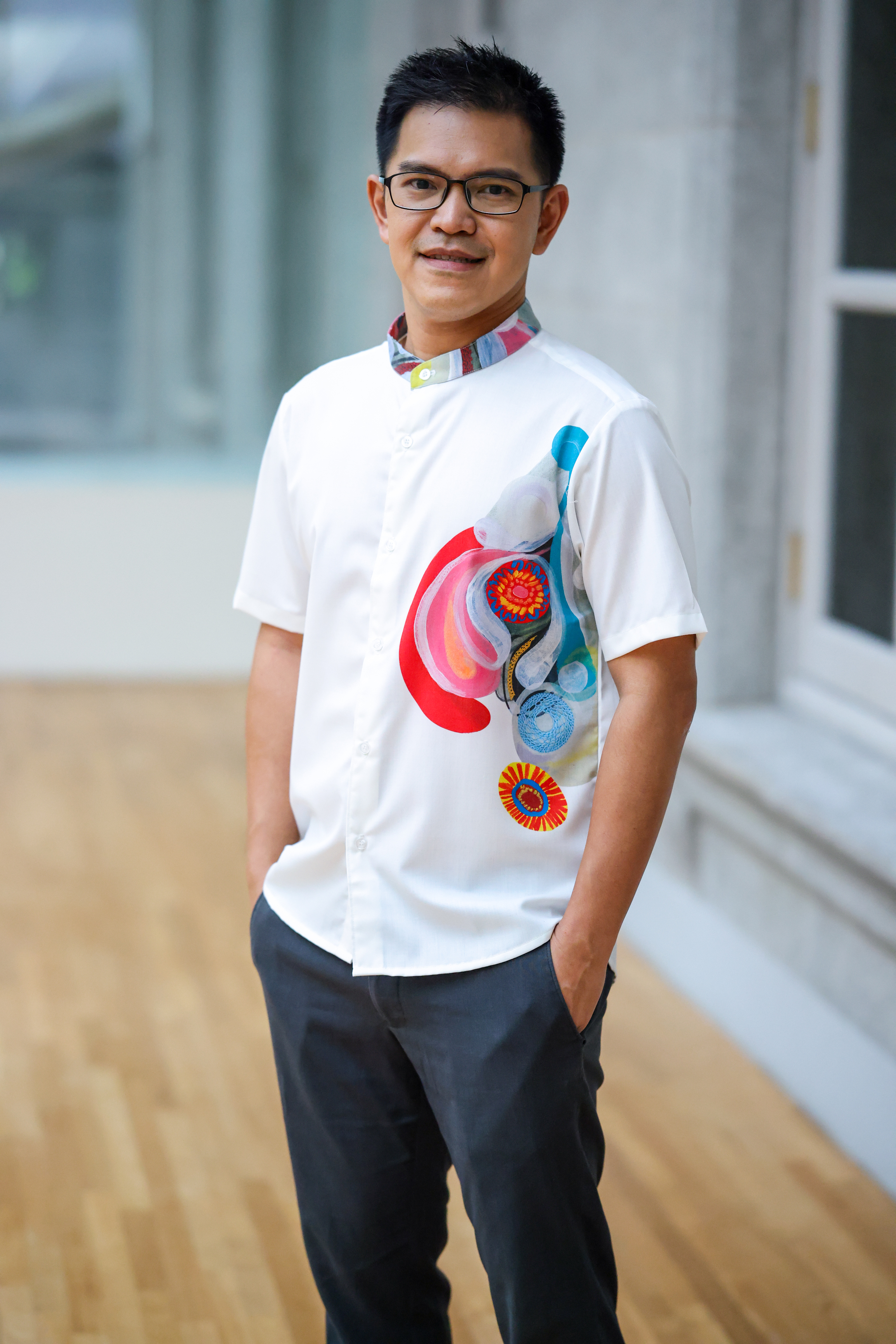 Shirt (Men) Abstract by Tan Woon Choor X Shennie Yang