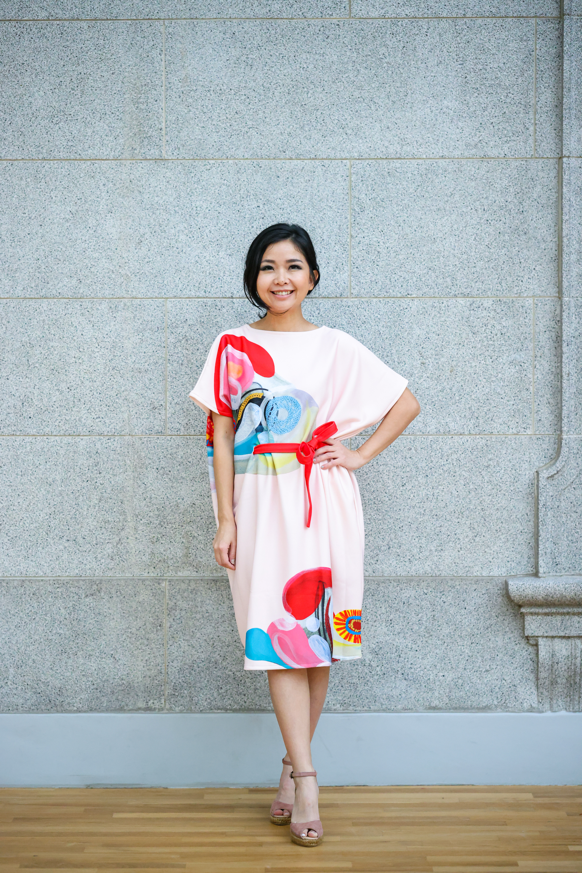 Kimono Dress Abstract by Tan Woon Choor X Shennie Yang