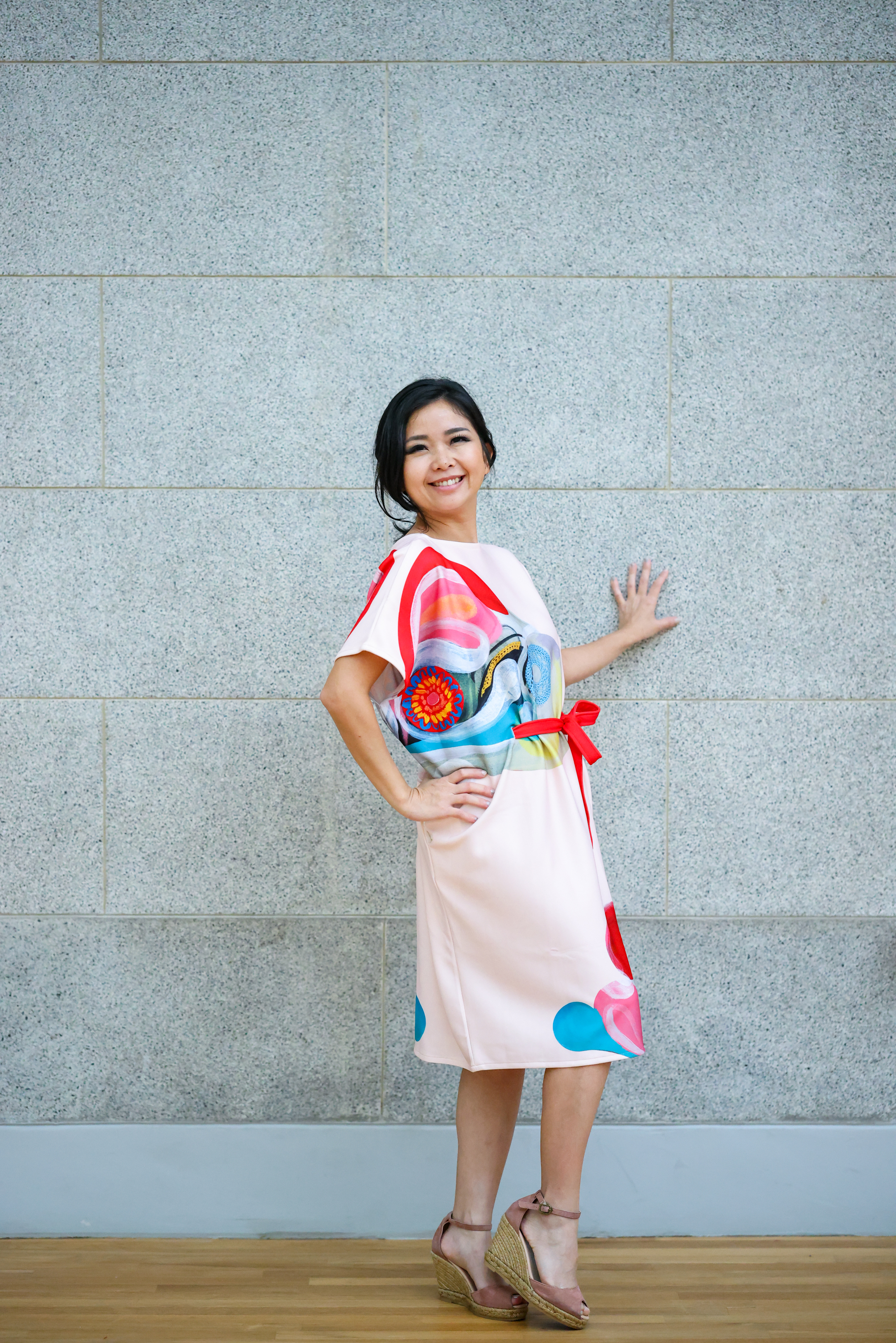 Kimono Dress Abstract by Tan Woon Choor X Shennie Yang