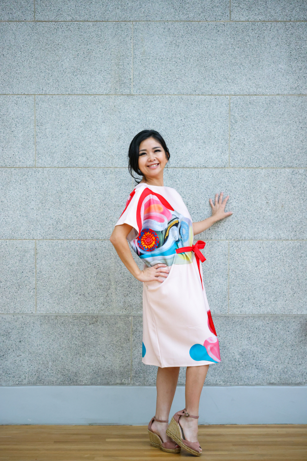 Kimono Dress Abstract by Tan Woon Choor X Shennie Yang