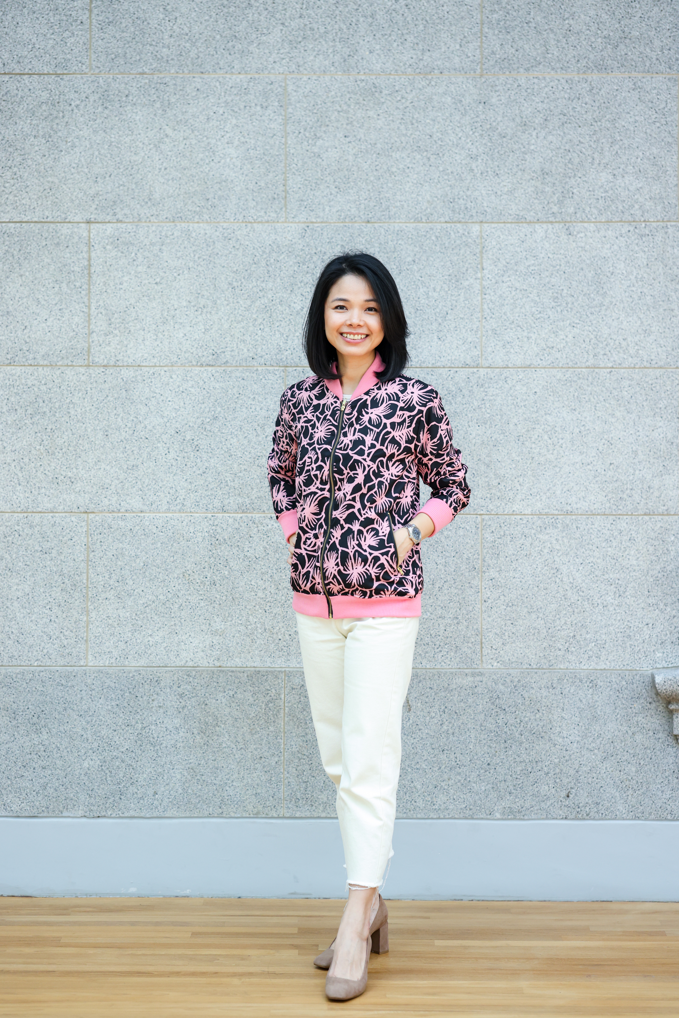 Bomber Jacket Floral by Karina Simon X Natalie Yap