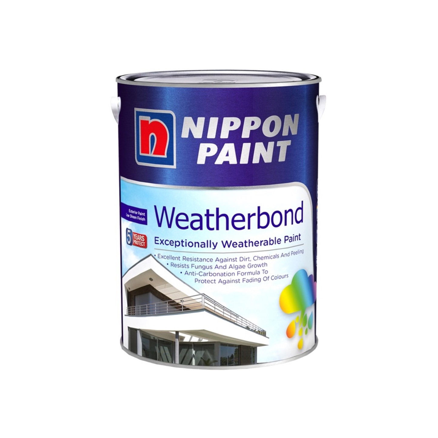 (5L) Nippon Paint Weatherbond-GoKimDiam Hardware Shop Shop online for all your hardware needs at GoKimDiam Hardware Shop (by Kak Heng Hardware)! From wide range of hardware tools, premium paint supplies to essential tools for home DIY projects. Enjoy free islandwide delivery with min. $120 online order to Orchard, Tuas, Jurong, Punggol, Bedok, Sengkang, Hougang, Bukit Timah, Bukit Panjang, Bukit Batok etc. Shop with us today! Or, visit our Hardware Shop in Sembawang!