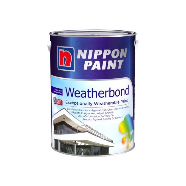(5L) Nippon Paint Weatherbond-GoKimDiam Hardware Shop Shop online for all your hardware needs at GoKimDiam Hardware Shop (by Kak Heng Hardware)! From wide range of hardware tools, premium paint supplies to essential tools for home DIY projects. Enjoy free islandwide delivery with min. $120 online order to Orchard, Tuas, Jurong, Punggol, Bedok, Sengkang, Hougang, Bukit Timah, Bukit Panjang, Bukit Batok etc. Shop with us today! Or, visit our Hardware Shop in Sembawang!