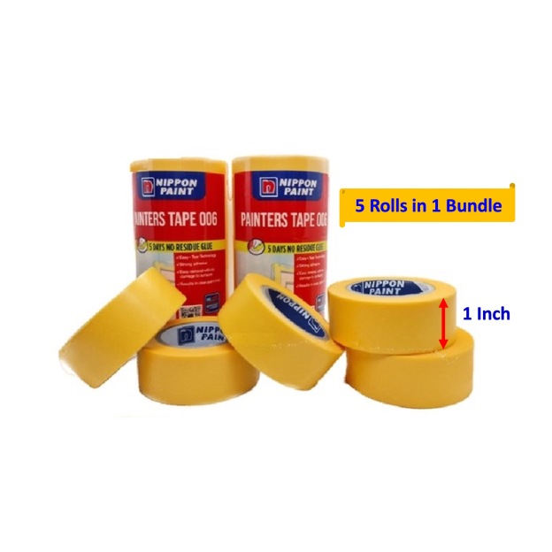 Nippon Painter Tape 006 (1'' and 1.5'')-GoKimDiam Hardware Shop Shop online for all your hardware needs at GoKimDiam Hardware Shop (by Kak Heng Hardware)! From wide range of hardware tools, premium paint supplies to essential tools for home DIY projects. Enjoy free islandwide delivery with min. $120 online order to Orchard, Tuas, Jurong, Punggol, Bedok, Sengkang, Hougang, Bukit Timah, Bukit Panjang, Bukit Batok etc. Shop with us today! Or, visit our Hardware Shop in Sembawang!