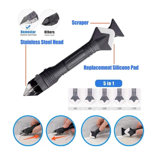 3-in-1 Silicone Trowel & Scraper, Caulking Tools-GoKimDiam Hardware Shop Shop online for all your hardware needs at GoKimDiam Hardware Shop (by Kak Heng Hardware)! From wide range of hardware tools, premium paint supplies to essential tools for home DIY projects. Enjoy free islandwide delivery with min. $120 online order to Orchard, Tuas, Jurong, Punggol, Bedok, Sengkang, Hougang, Bukit Timah, Bukit Panjang, Bukit Batok etc. Shop with us today! Or, visit our Hardware Shop in Sembawang!