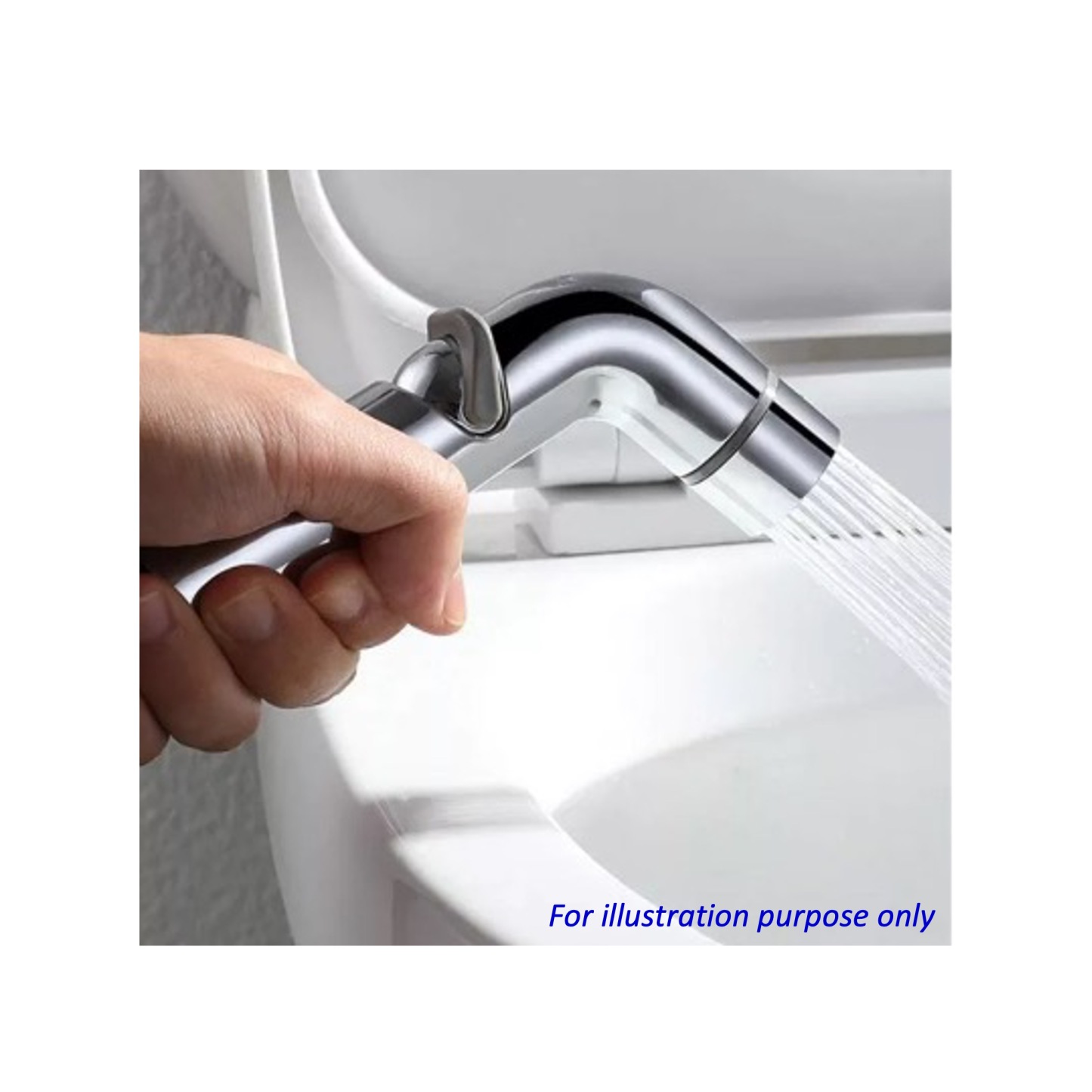SHOWY Bathroom Toilet Bidet Spray Head In Brass Chrome Plated (Model 3238-200)-GoKimDiam