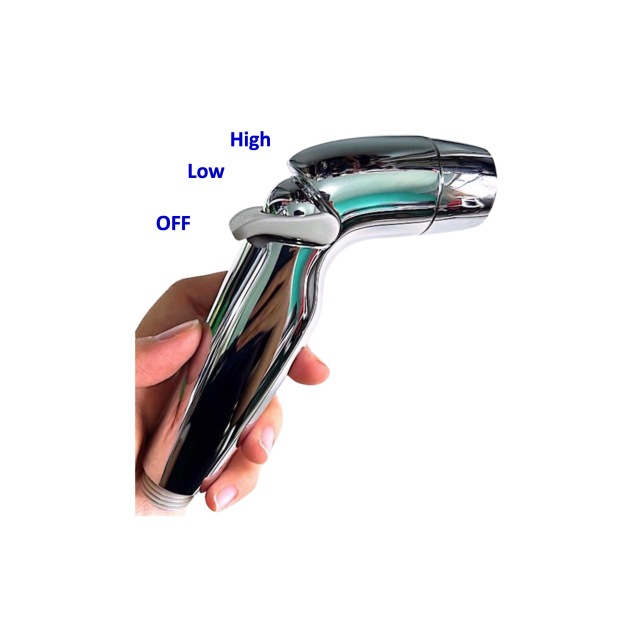 SHOWY Bathroom Toilet Bidet Spray Head In Brass Chrome Plated (Model 3238-200)-GoKimDiam