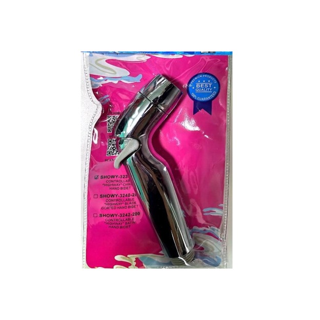 SHOWY Bathroom Toilet Bidet Spray Head In Brass Chrome Plated (Model 3238-200)-GoKimDiam