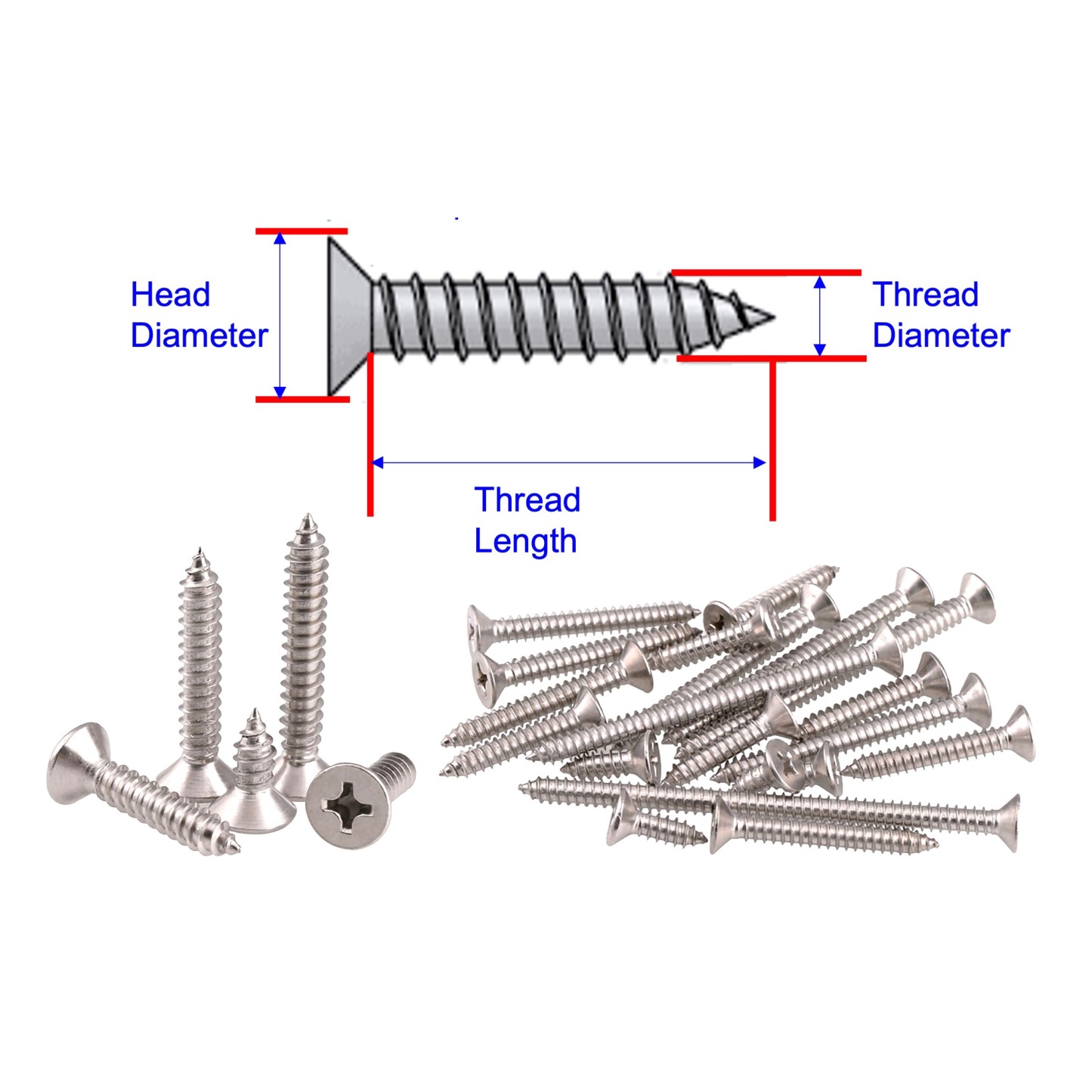 SUS304 Self Tapping Philip Countersunk Flat Head Screws #4 #5 #12 -GoKimDiam Hardware Shop Shop online for all your hardware needs at GoKimDiam Hardware Shop (by Kak Heng Hardware)! From wide range of hardware tools, premium paint supplies to essential tools for home DIY projects. Enjoy free islandwide delivery with min. $120 online order to Orchard, Tuas, Jurong, Punggol, Bedok, Sengkang, Hougang, Bukit Timah, Bukit Panjang, Bukit Batok etc. Shop with us today! Or, visit our Hardware Shop in Sembawang!