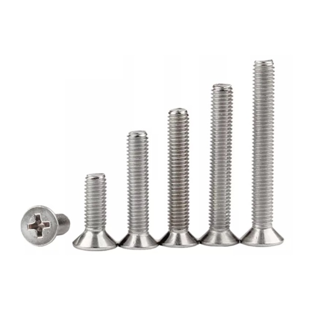 Phillips Countersunk Flat Head Screws (50mm to 80mm) - 5pcs-GoKimDiam