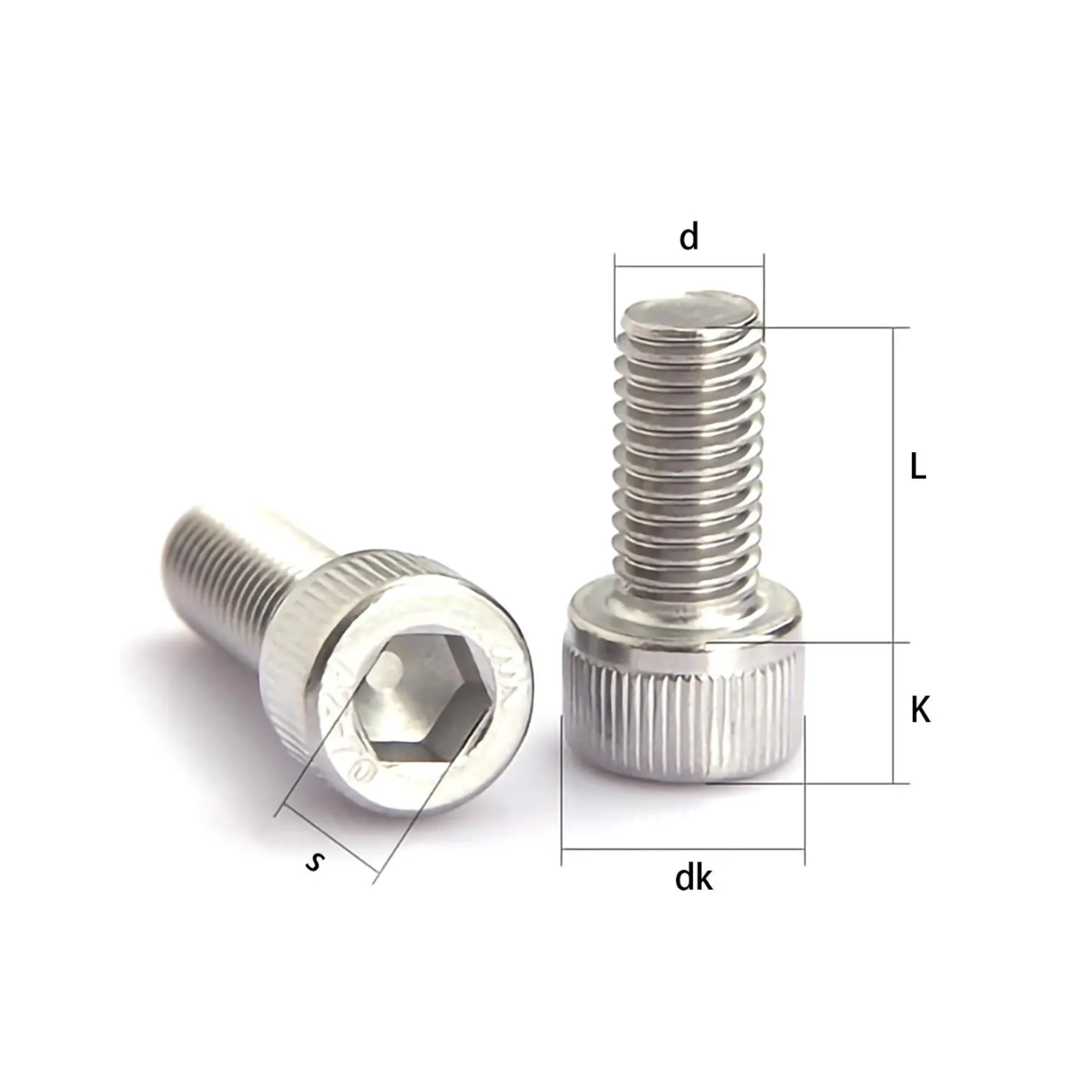 Cap Head Hex Socket Allen Bolts Screws (10mm to 45mm) - 5pcs-GoKimDiam