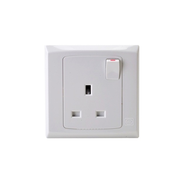 MK Honeywell 13A Single & Double Electric Socket Switch (1 Gang / 2 Gang)-GoKimDiam