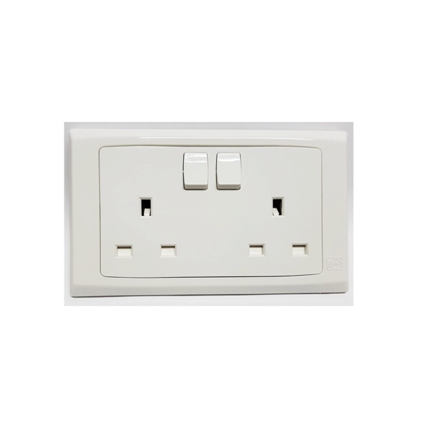 MK Honeywell 13A Single & Double Electric Socket Switch (1 Gang / 2 Gang)-GoKimDiam