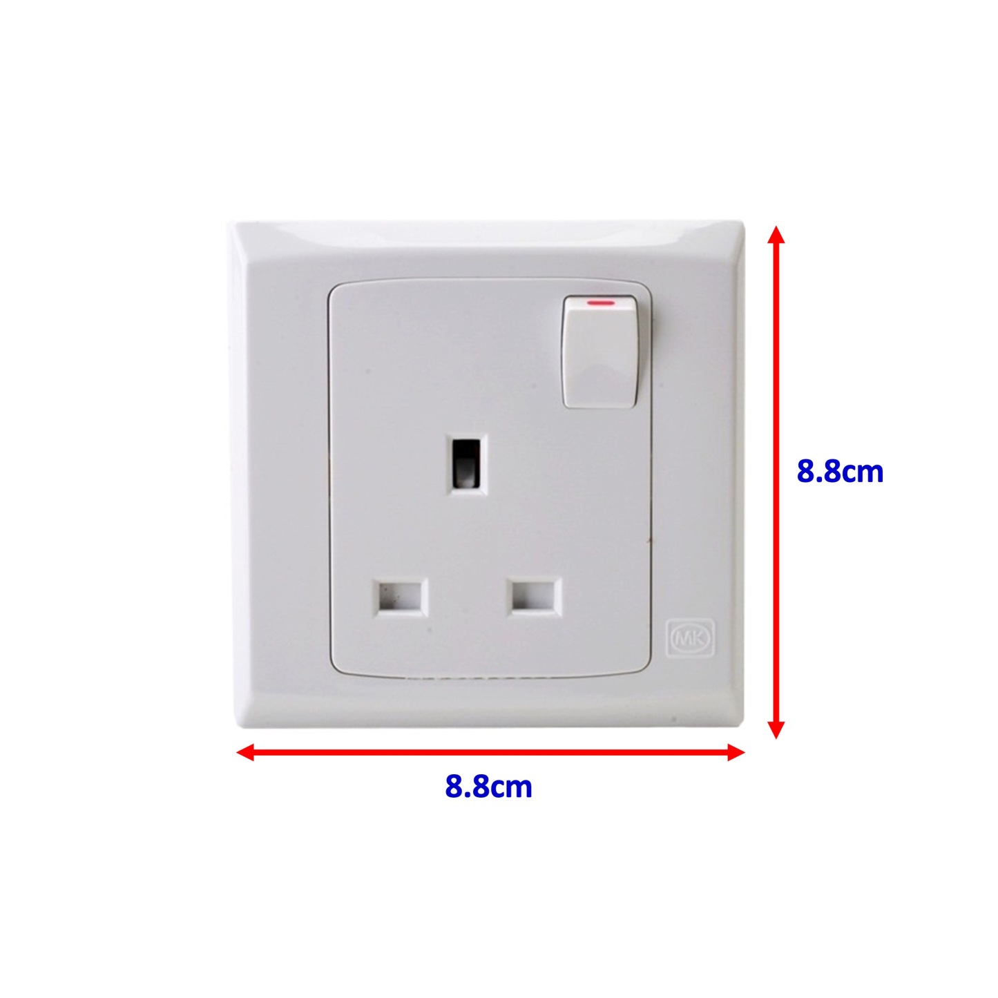 MK Honeywell 13A Single & Double Electric Socket Switch (1 Gang / 2 Gang)-GoKimDiam