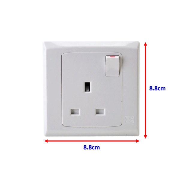 MK Honeywell 13A Single & Double Electric Socket Switch (1 Gang / 2 Gang)-GoKimDiam