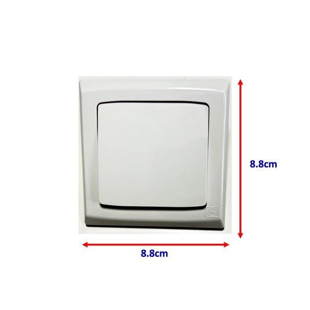 MK Honeywell 1 Gang 10A Large Rocket Switch Slimline Plus (1 Way / 2 Way) -GoKimDiam
