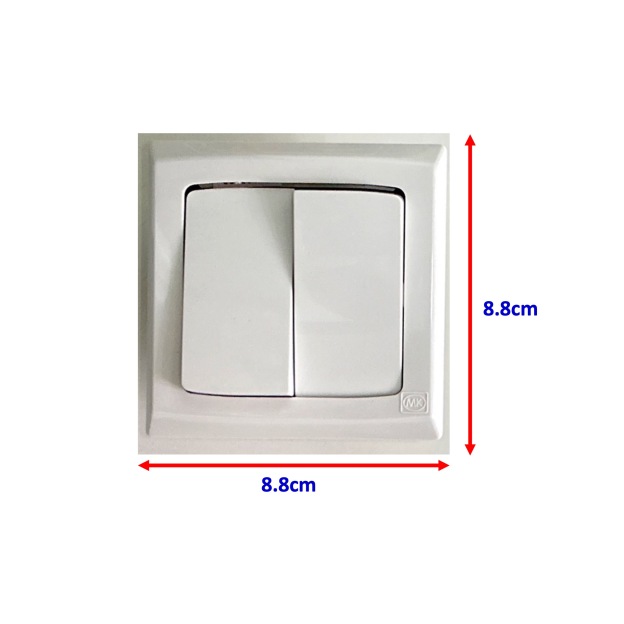 MK Honeywell 2 Gang 10A Large Rocket Switch Slimline Plus (1 Way / 2 Way)-GoKimDiam