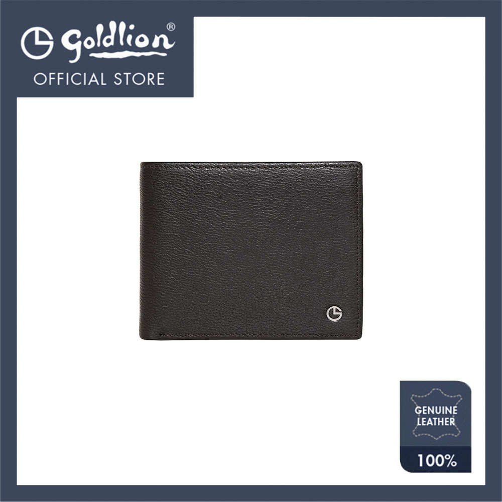[Online Exclusive] Goldlion Men Genuine Leather Wallet (12 Cards Slot, 2 Window Compartment, Center Flap)