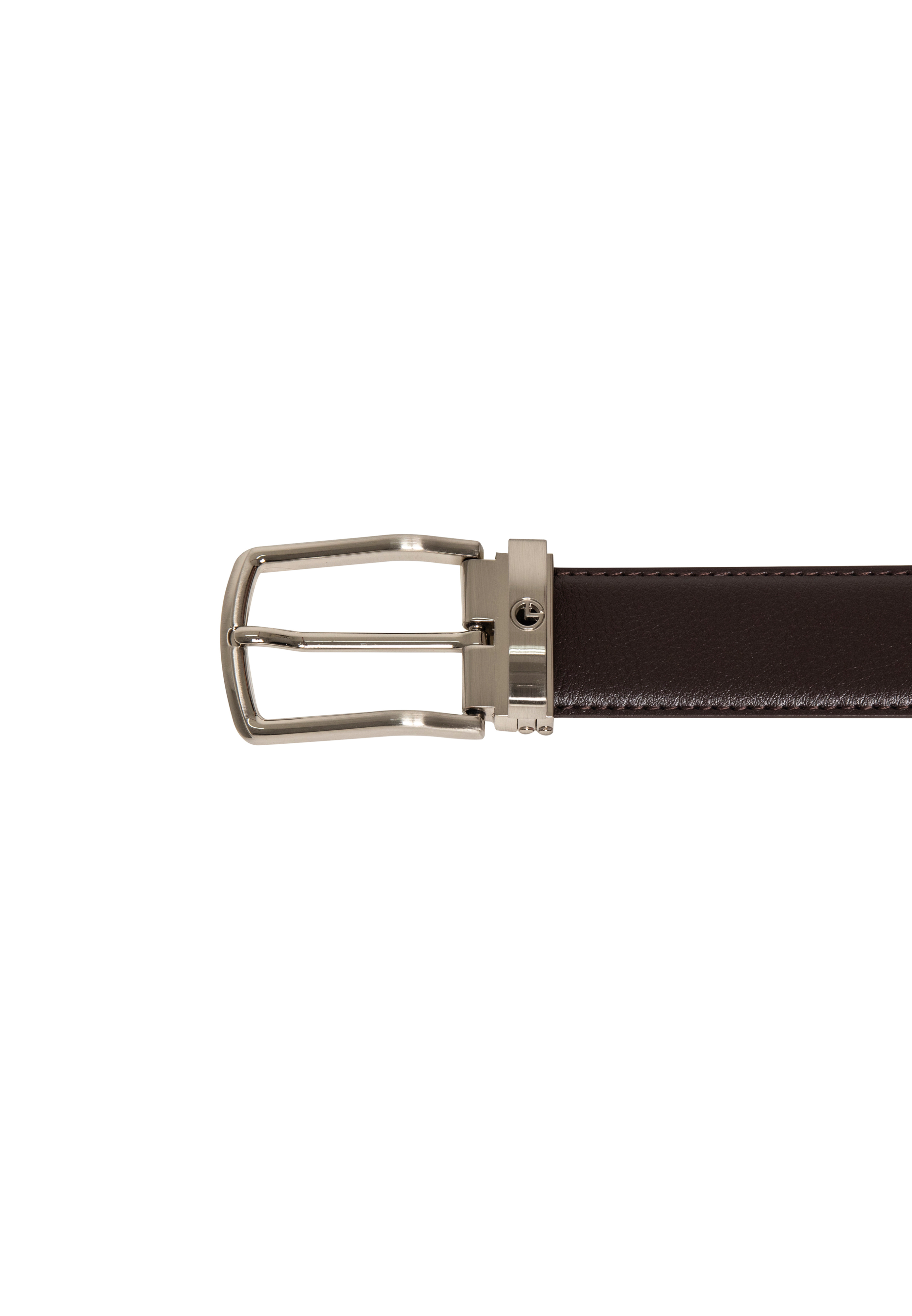 Goldlion Men Genuine Leather Pin Belt - Brown