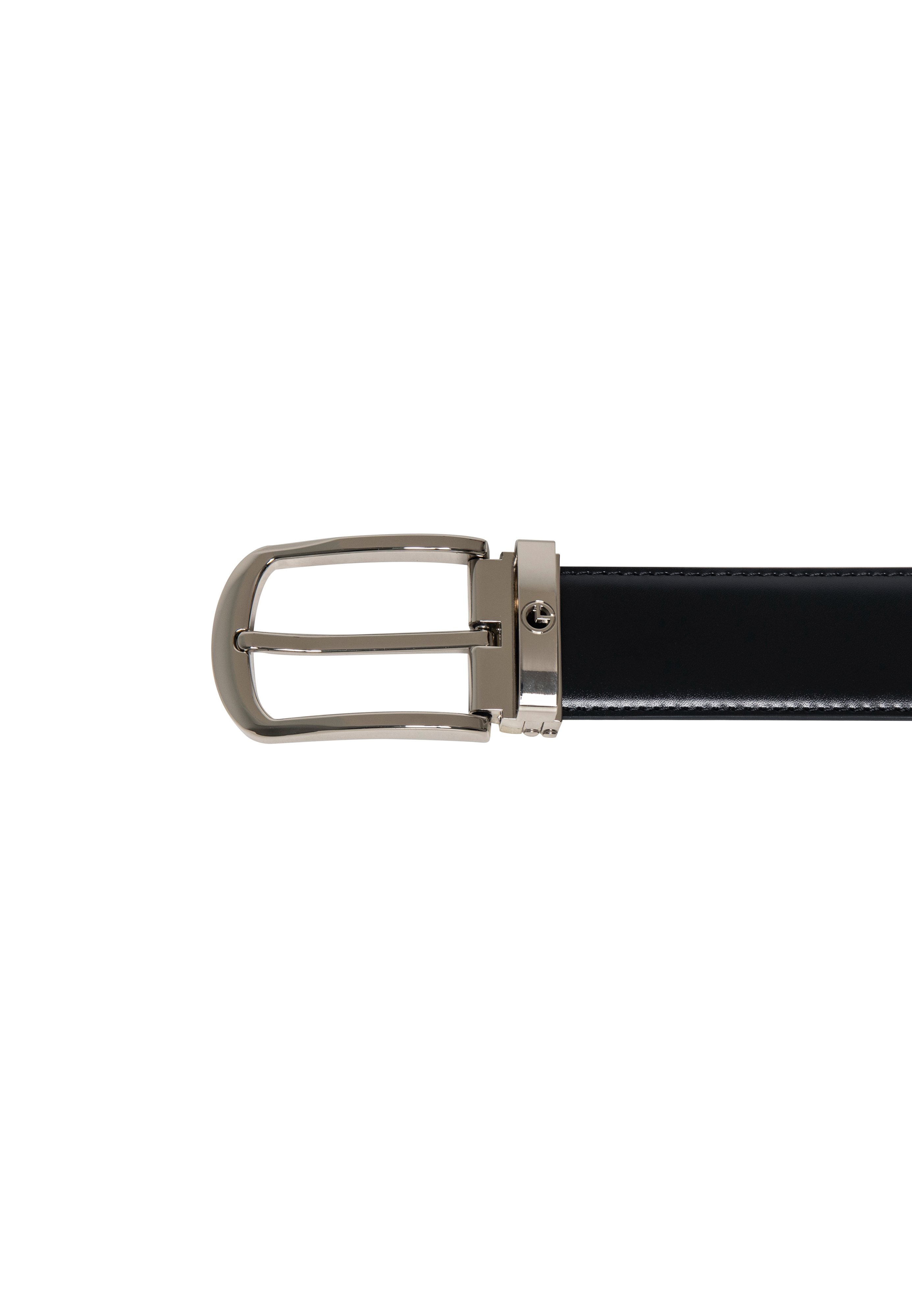 Goldlion Men Genuine Leather Pin Belt - Black