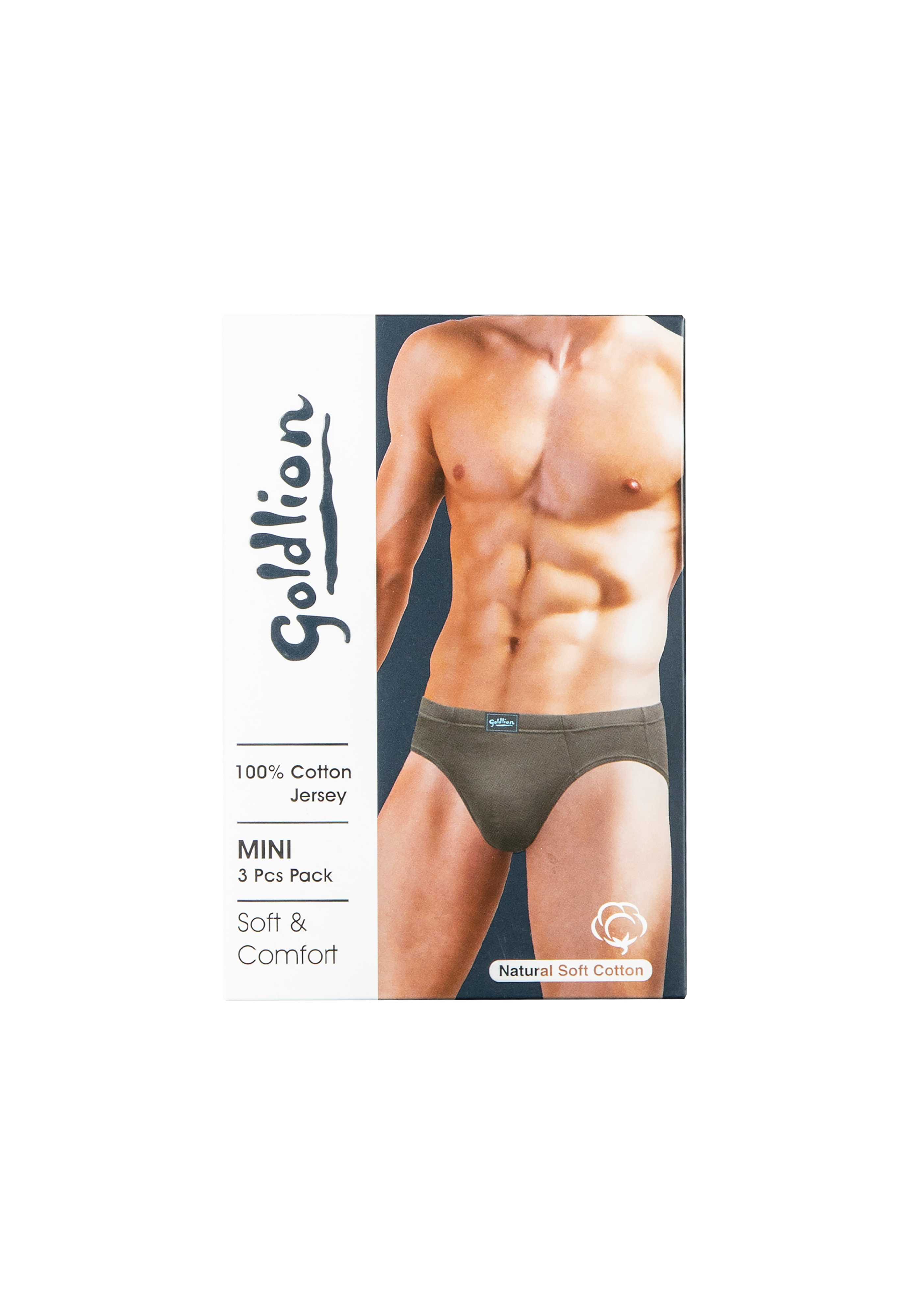 Goldlion Men Cotton Mini Brief (3-piece pack)