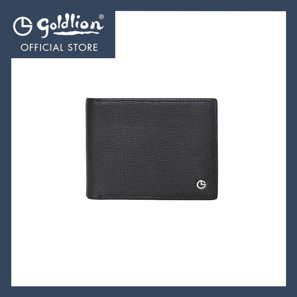 [Online Exclusive] Goldlion Men Genuine Leather Wallet (6 Cards Slot, Window Compartment) - Black
