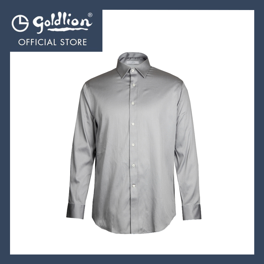 [ONLINE EXCLUSIVE] Goldlion Business Regular Fit Long-Sleeved Shirt - Grey