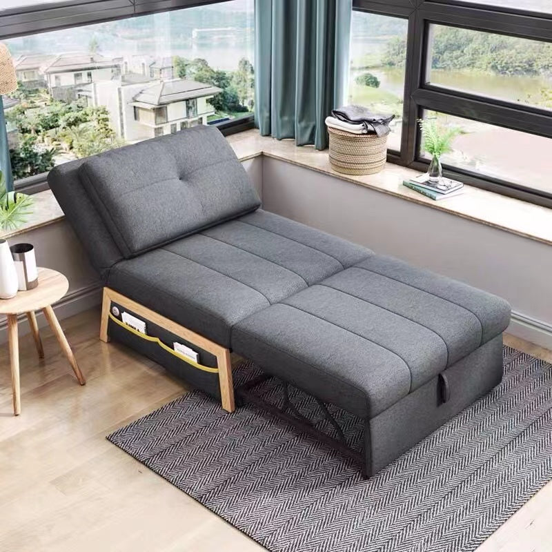 Foldable multifunctional dualpurpose Nordic style single simple sofa