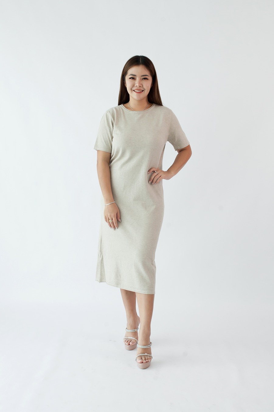 [BC Signature] 1810 Kailyn Basic Knitted Midi Dress 