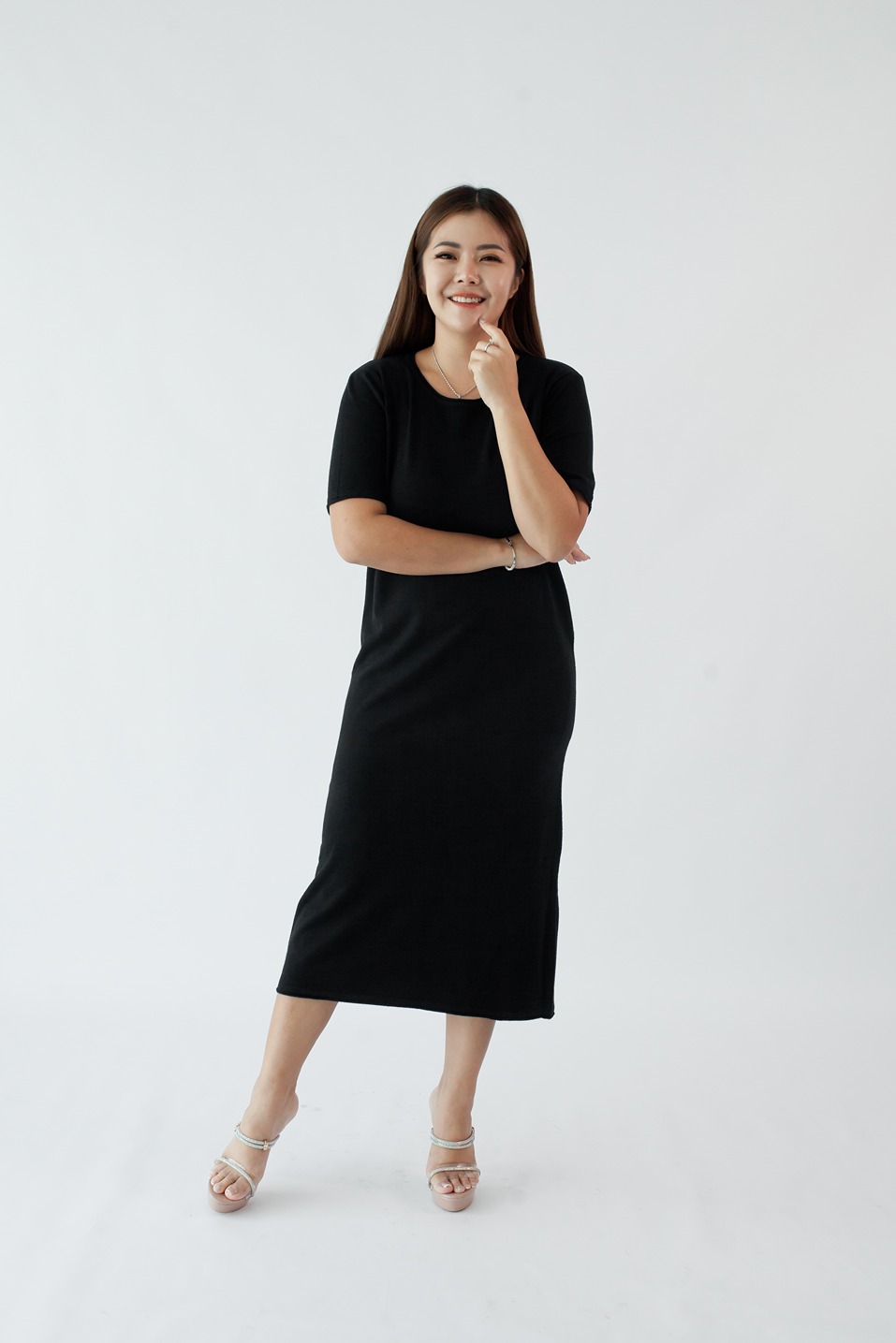[BC Signature] 1810 Kailyn Basic Knitted Midi Dress 