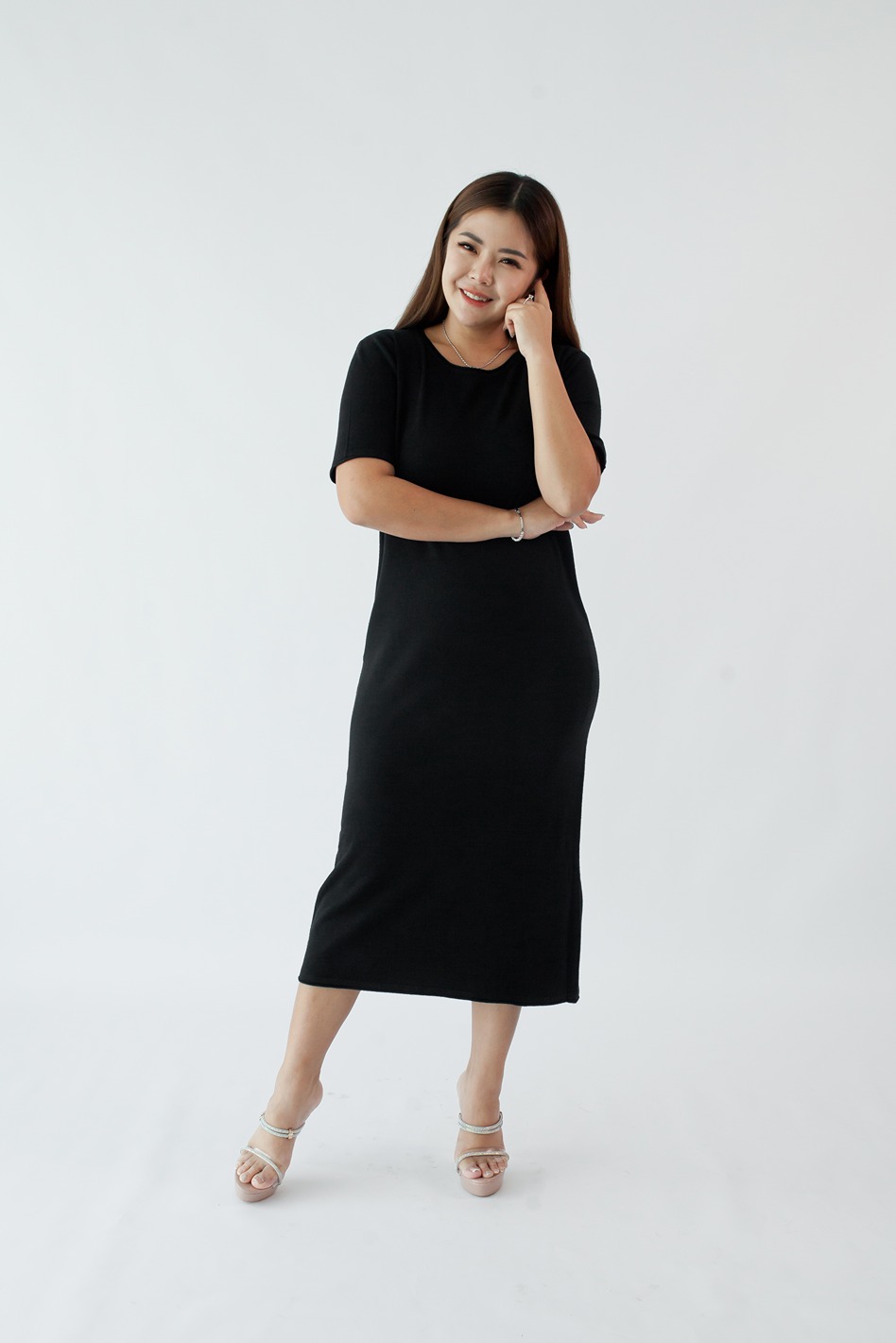 [BC Signature] 1810 Kailyn Basic Knitted Midi Dress 