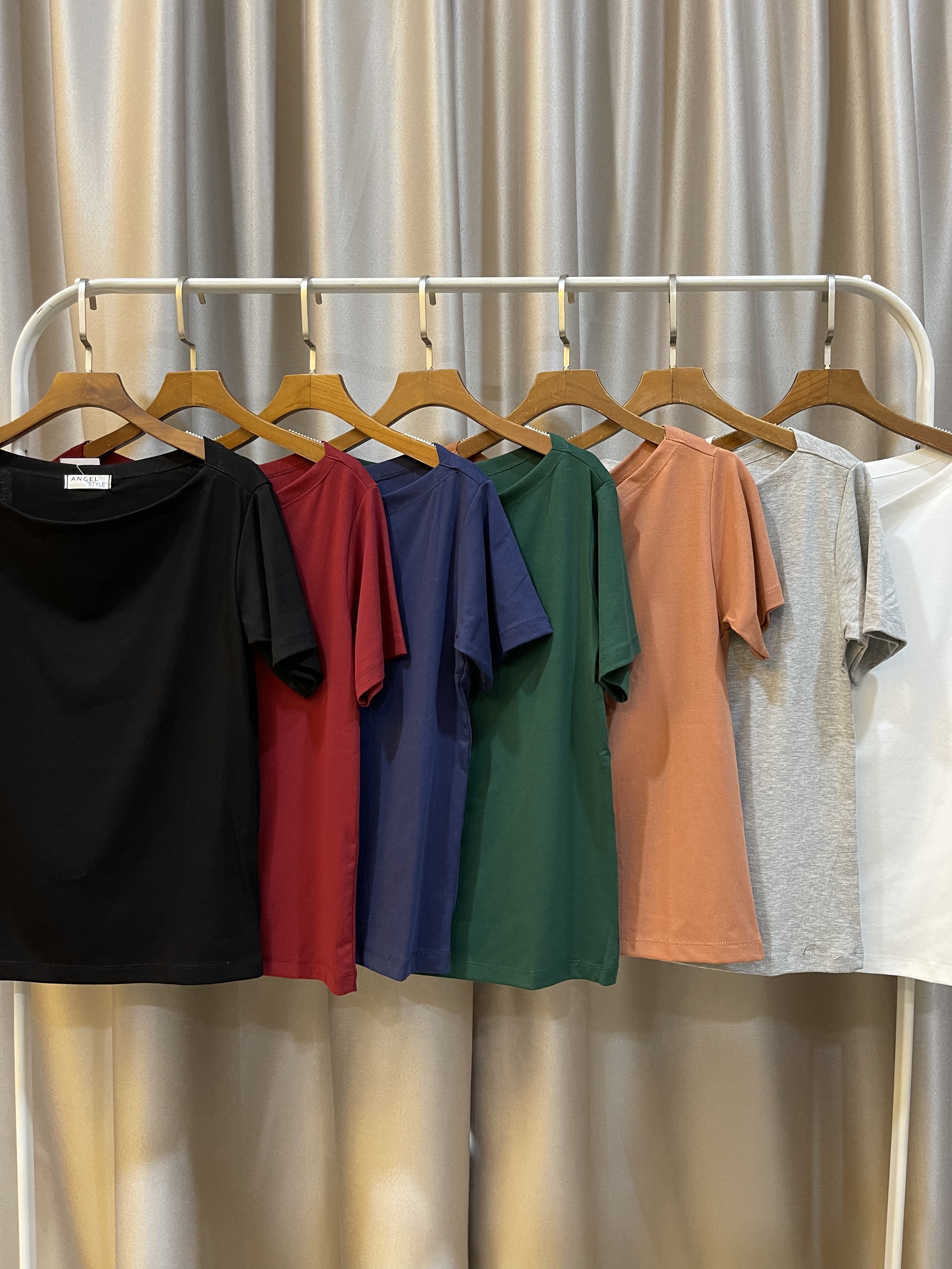 1809 Beth Boat Neck Cotton Top (B 42-50cm; L 53cm)