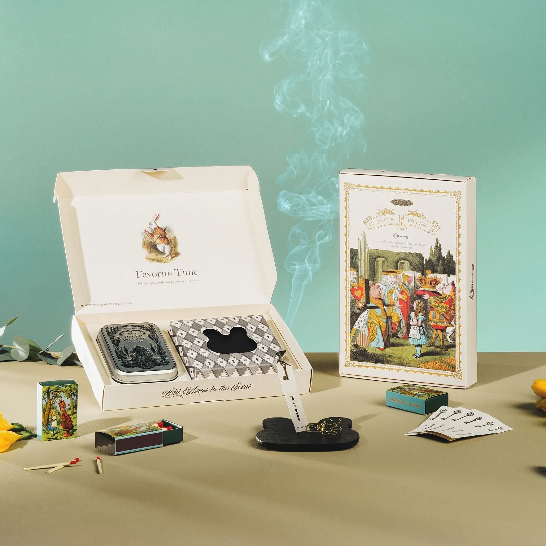 OPTATUM Alice & Rabbit Edition Paper Incense Gift Set