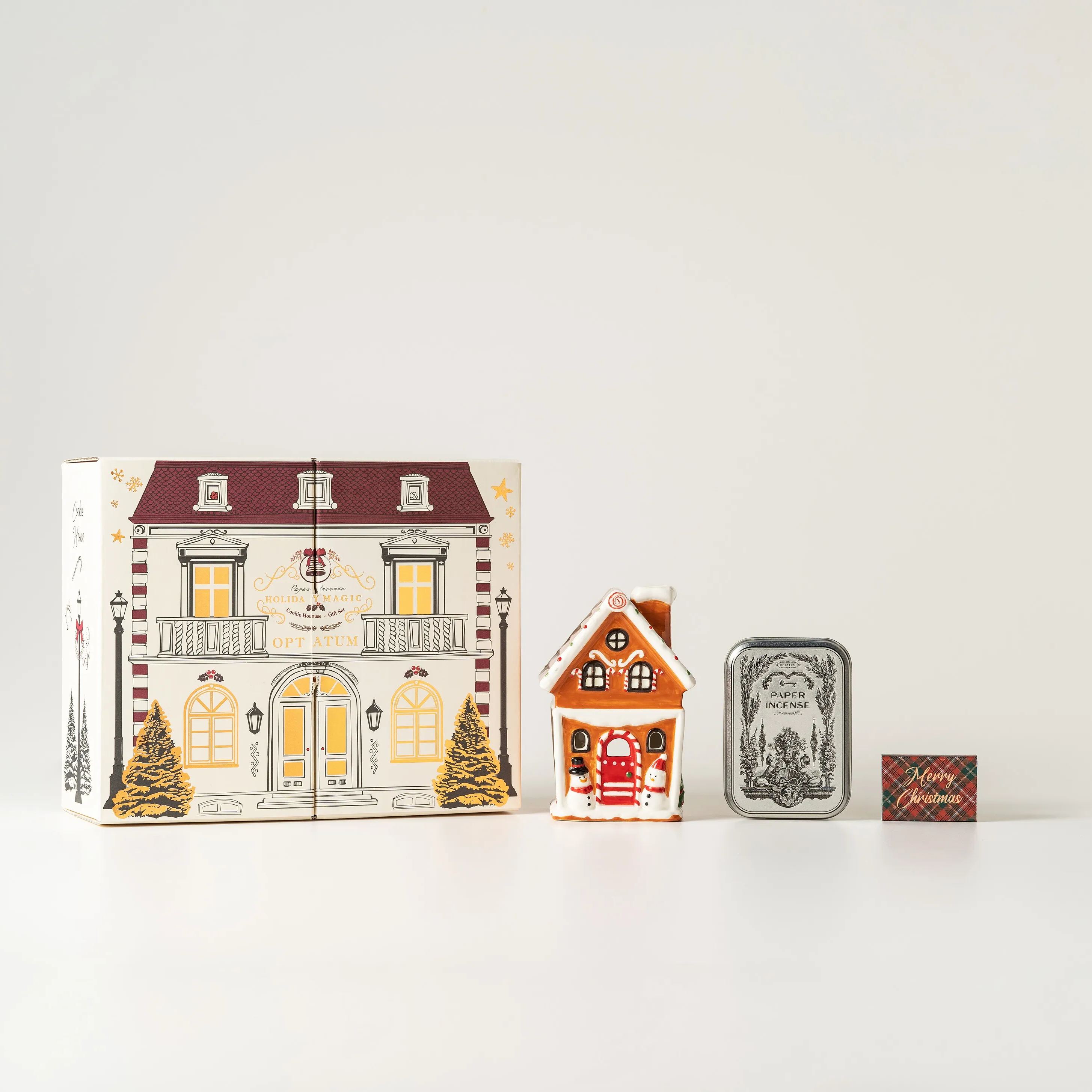 OPTATUM Paper Incense & Cookie House Gift Set