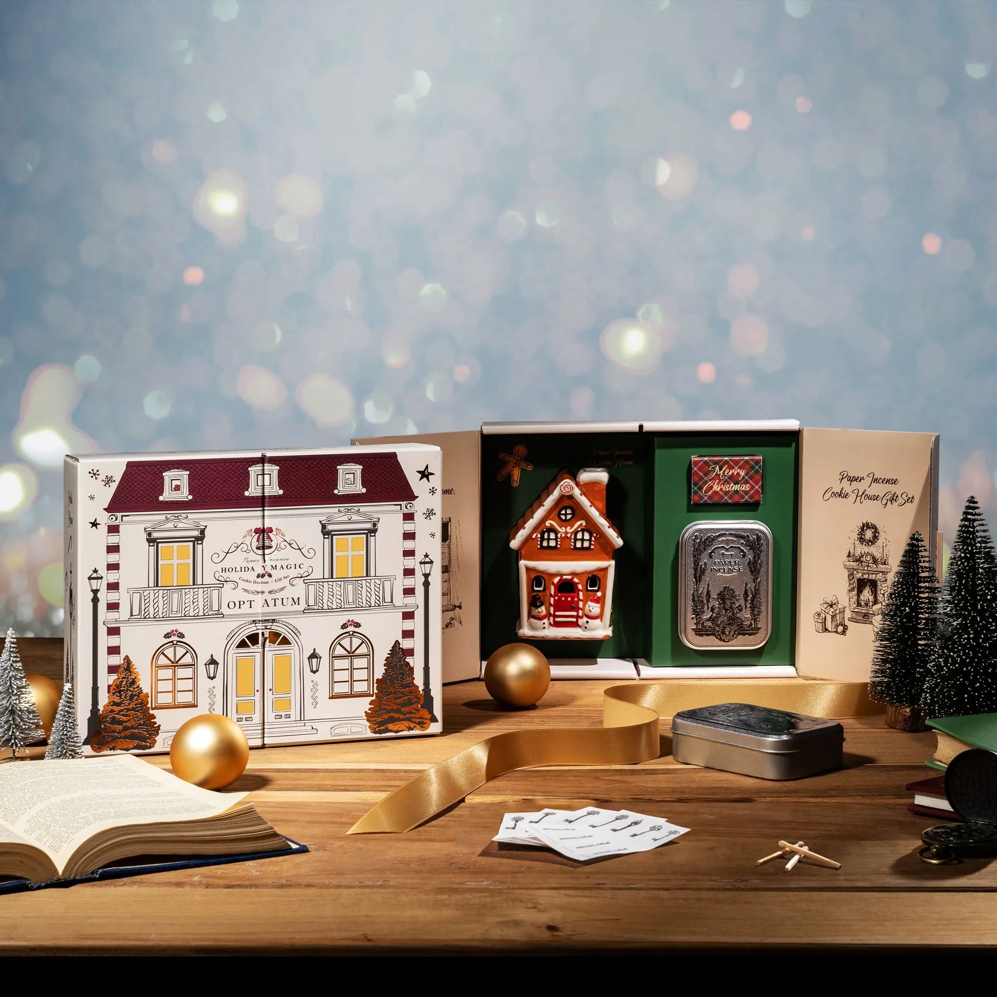OPTATUM Paper Incense & Cookie House Gift Set