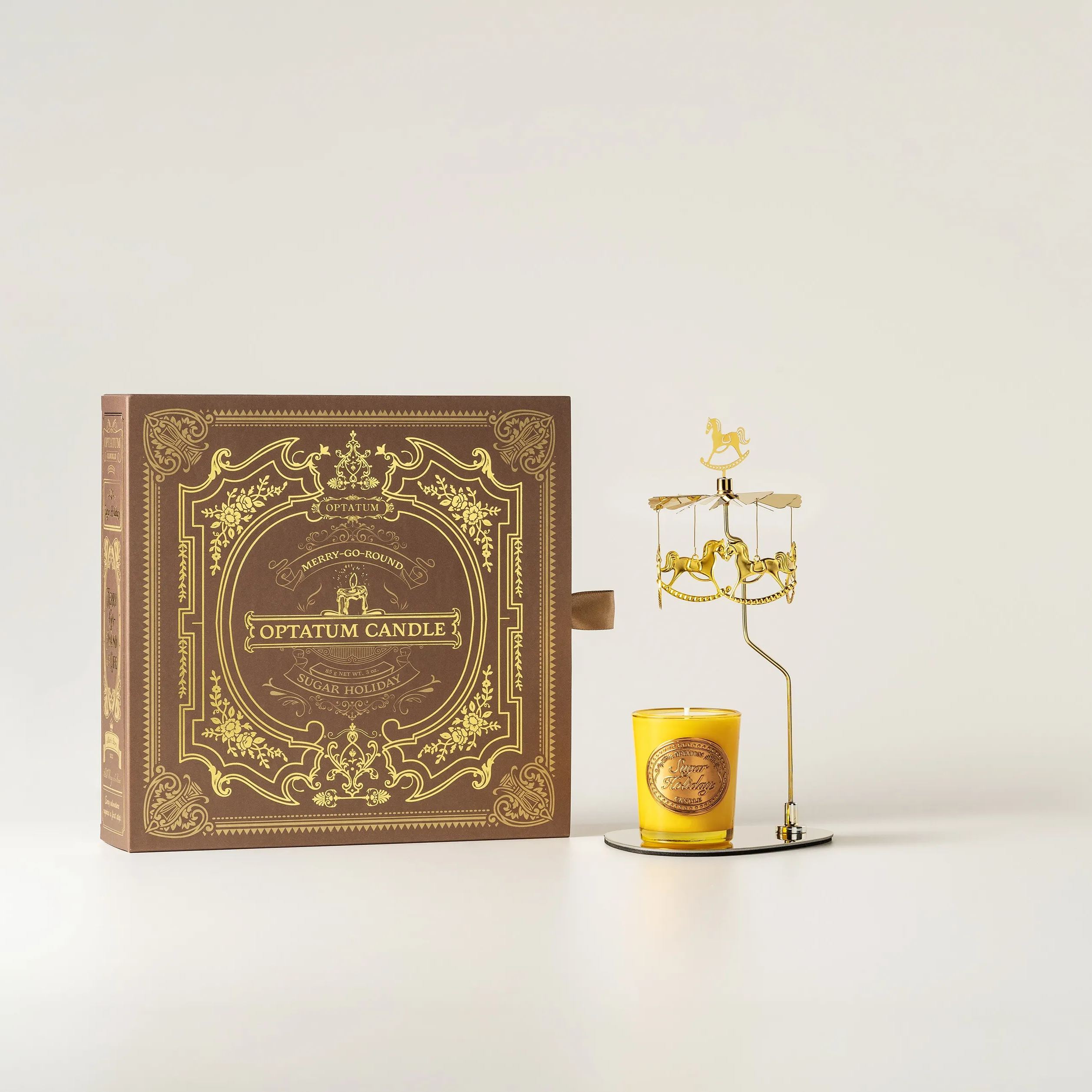 OPTATUM Sugar Holiday Candle & Mobile Gift Set